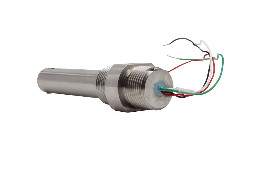 Select Edelstahl Leitfähigkeitssensor mit Kabelanschluss, langer Sensor für 1 Zoll T-Stück, sichtbare Leitungen, Hochtemperatur geeignet