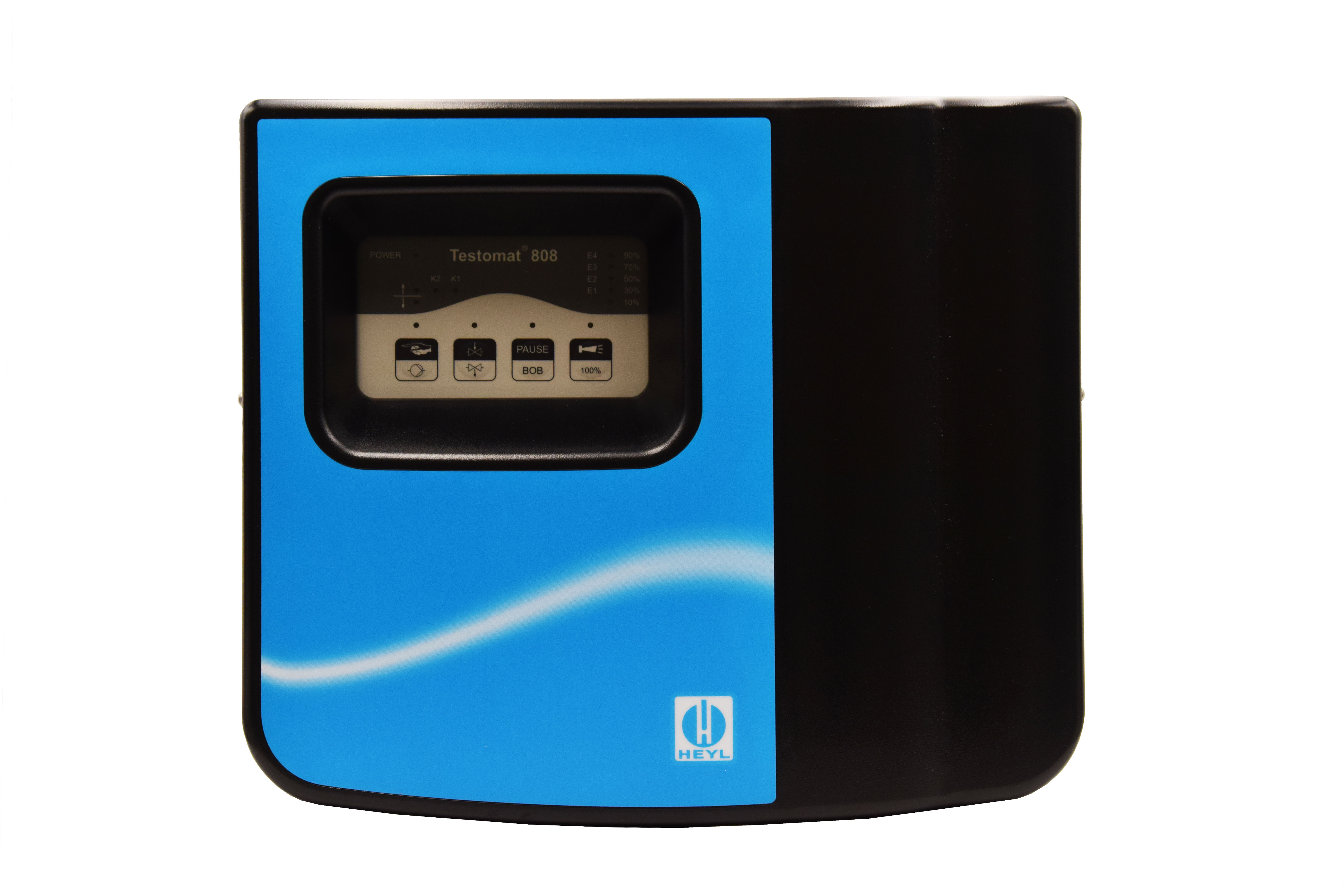 Testomat 808, front view with display and indicator lights for limit value display, compact design, (D) 24 V/50-60 Hz 1 - 4 bar