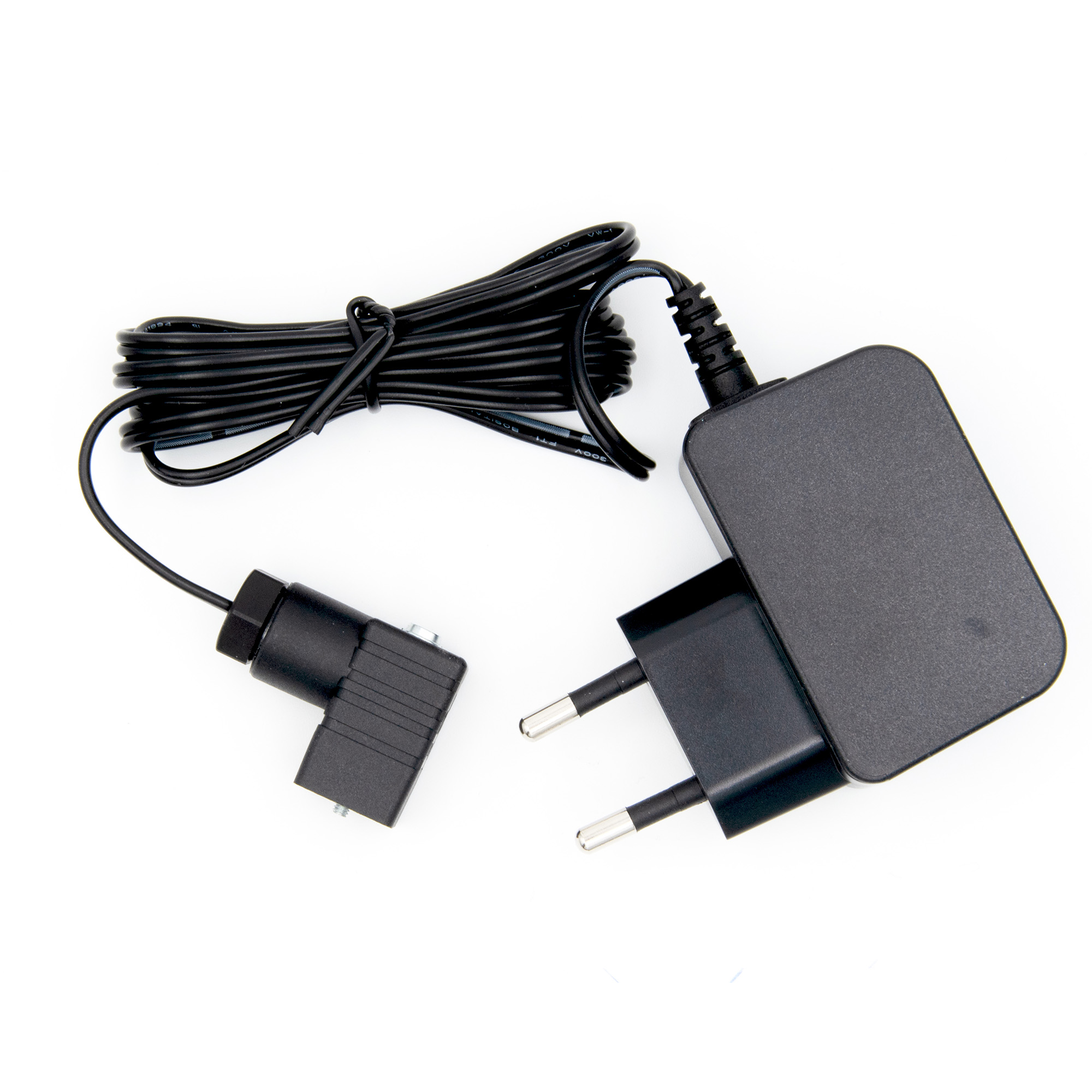 Foto zeigt Steckernetzteil für N-LF5R Leitfähigkeitsmessgerät, Spannungsversorgung: 9 V DC über Steckernetzteil 100 – 240 V AC