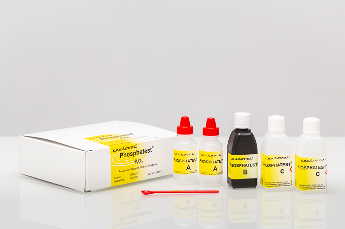Refill pack: Reagents for TESTOVAL® ORTHO-PHOSPHAT Testoval Phosphat-Reagenzien Nachfüllpackung, Set aus 2x A, 1x B, 2x C, für manuelle Phosphatbestimmung