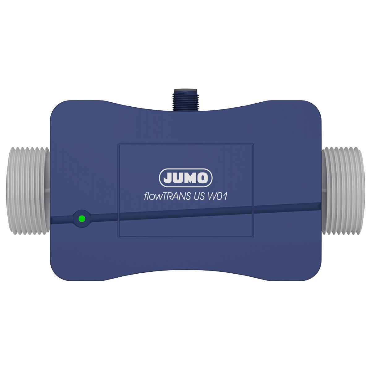 JUMO flowTRANS US W01 Ultraschall-Durchflussmessgerät DN 20, Profilaufnahme, wartungsfrei und verschleißarm, für Wasser und Medien